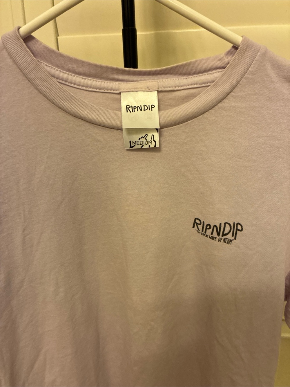 Ripndip Lilac Chest Logo Tee